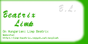 beatrix limp business card